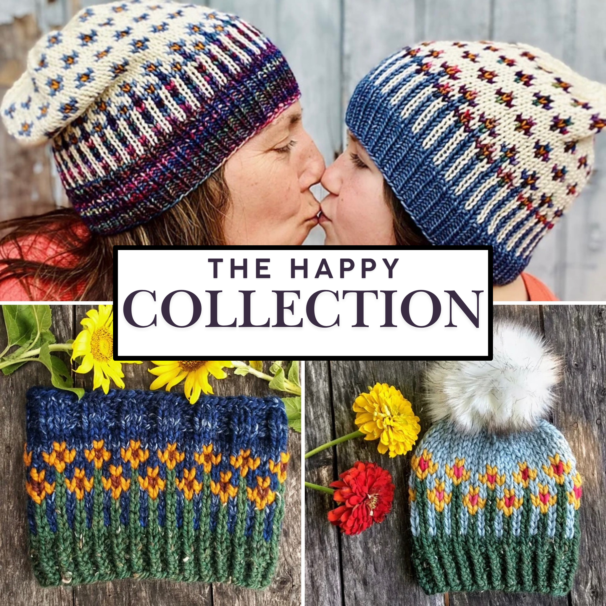 The Happy Collection: 3 Knitting Patterns