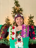 Luxury earwarmer cozy merino wool gifts cute hygge warm stunning slow fashion holly berry holiday