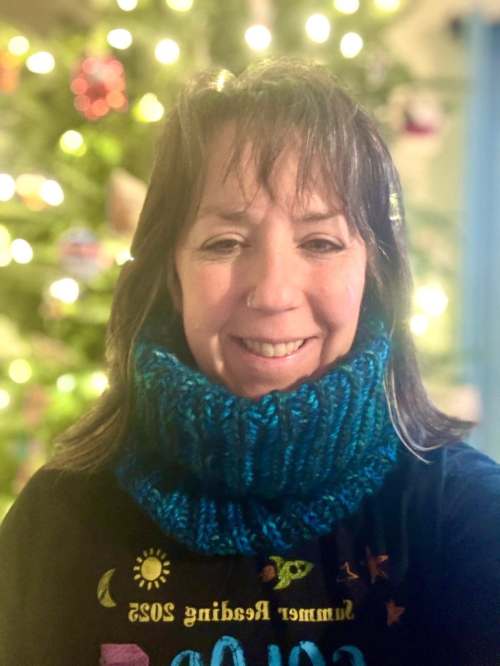 Luxury hand knit with hand dyed merino wool cowl winter accessories warm neck fashion cozy reversible