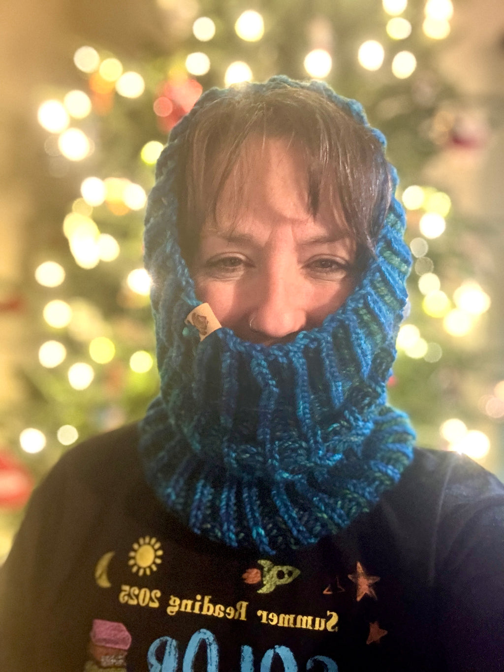 Luxury hand knit with hand dyed merino wool cowl winter accessories warm neck fashion cozy reversible