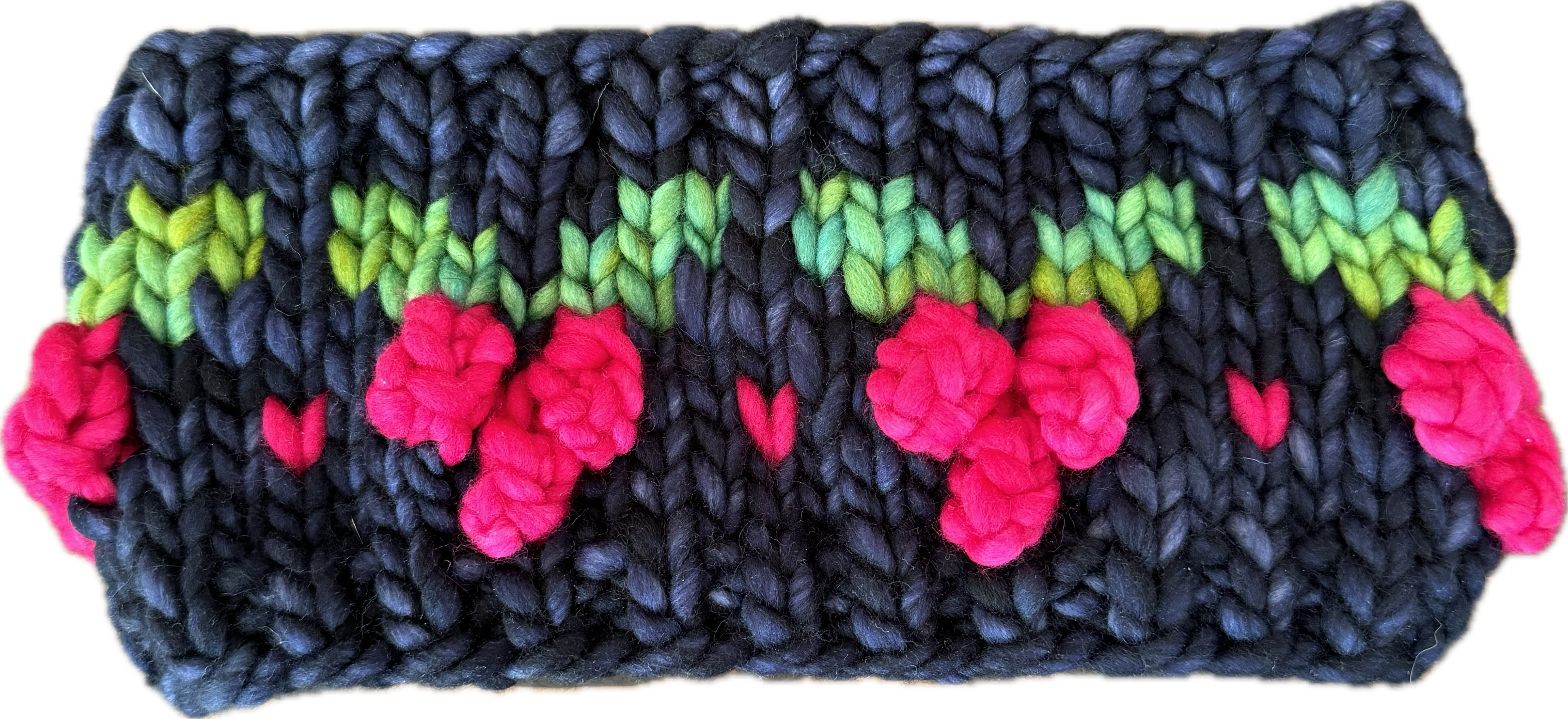 The Jingleberry Earwarmer digital knitting super bulky holiday PATTERN