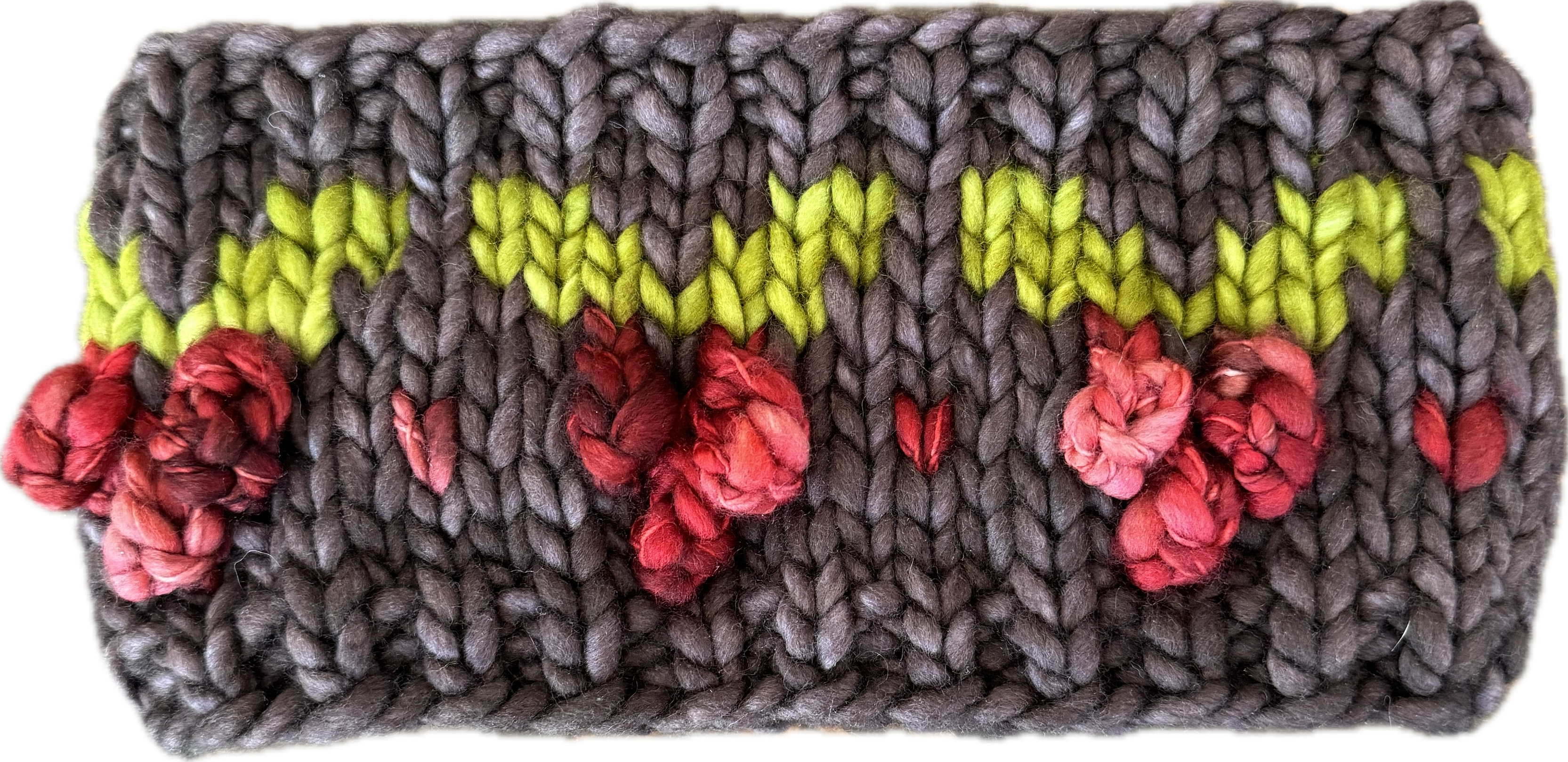 The Jingleberry Earwarmer digital knitting super bulky holiday PATTERN