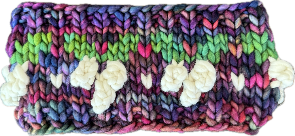 The Jingleberry Earwarmer digital knitting super bulky holiday PATTERN