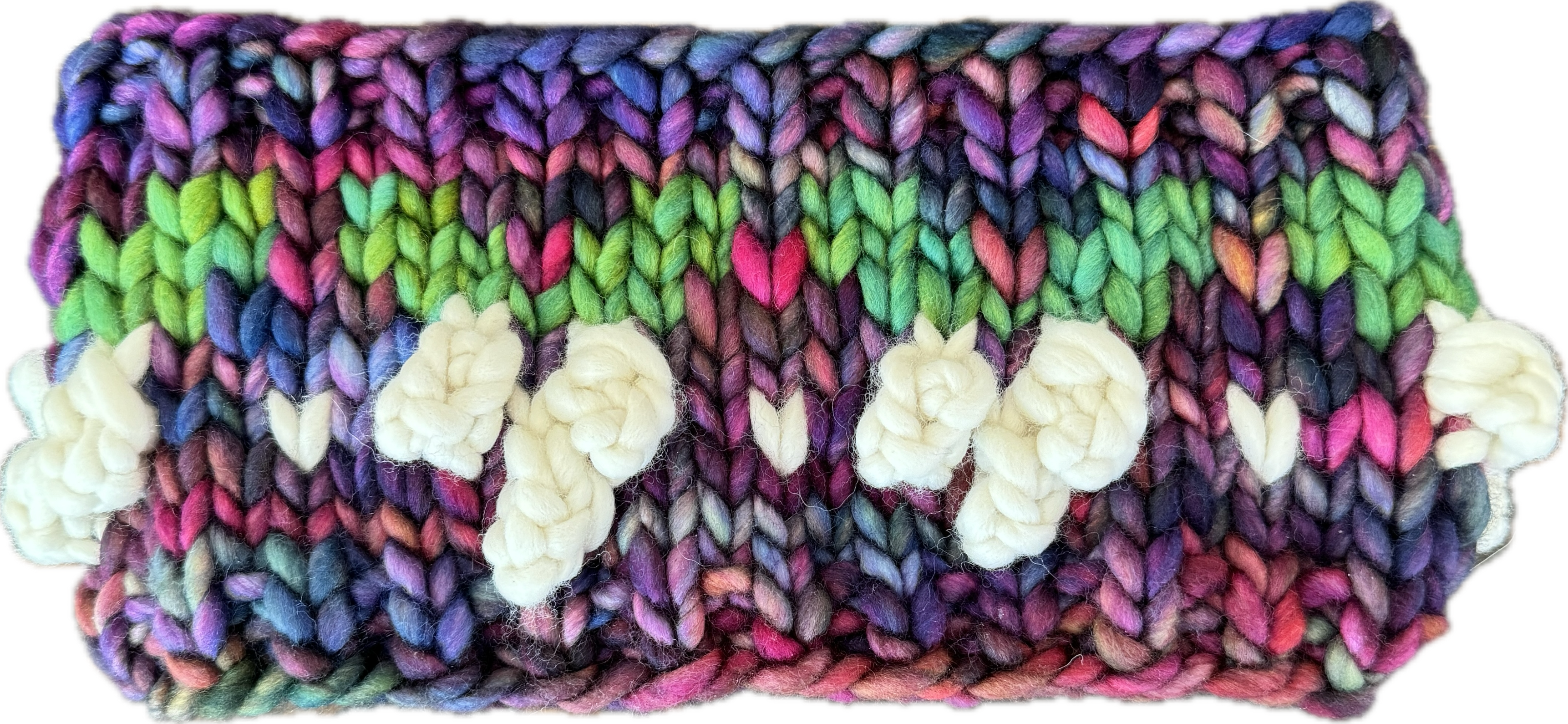 The Jingleberry Earwarmer digital knitting super bulky holiday PATTERN