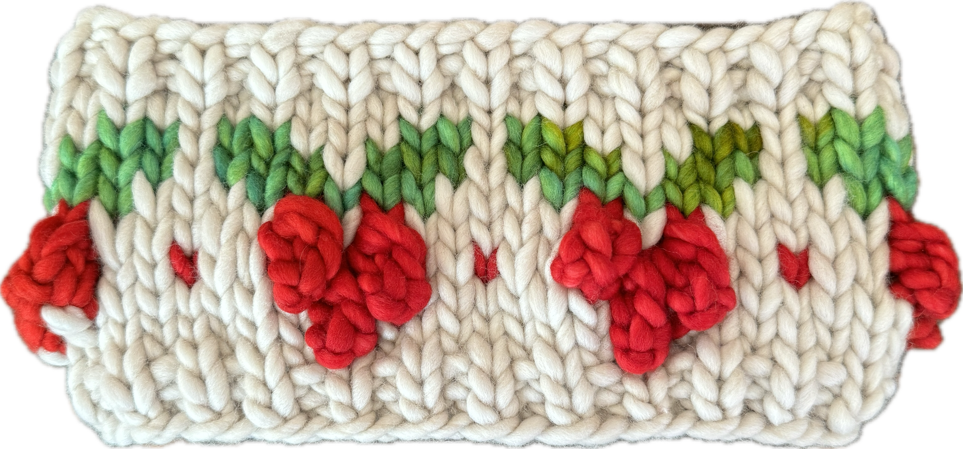 The Jingleberry Earwarmer digital knitting super bulky holiday PATTERN
