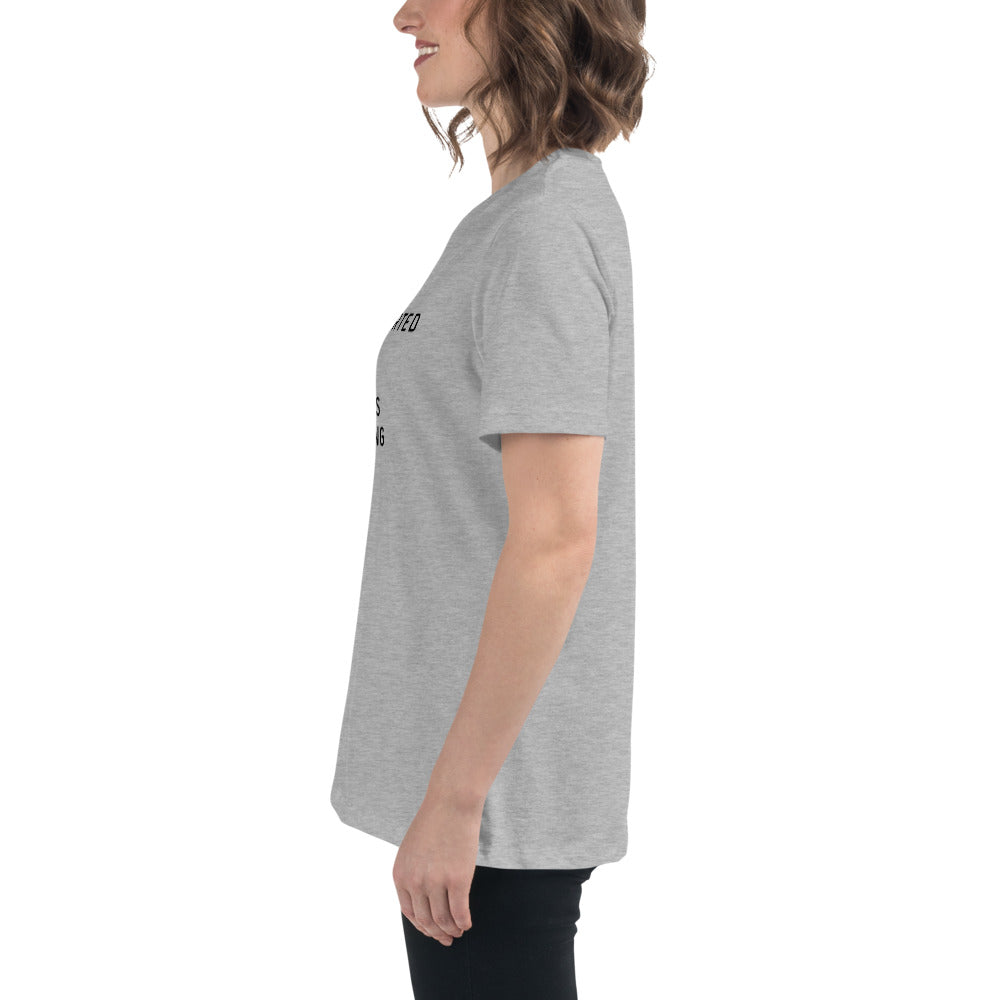Introverted but will discuss knitting Women's Relaxed T-Shirt