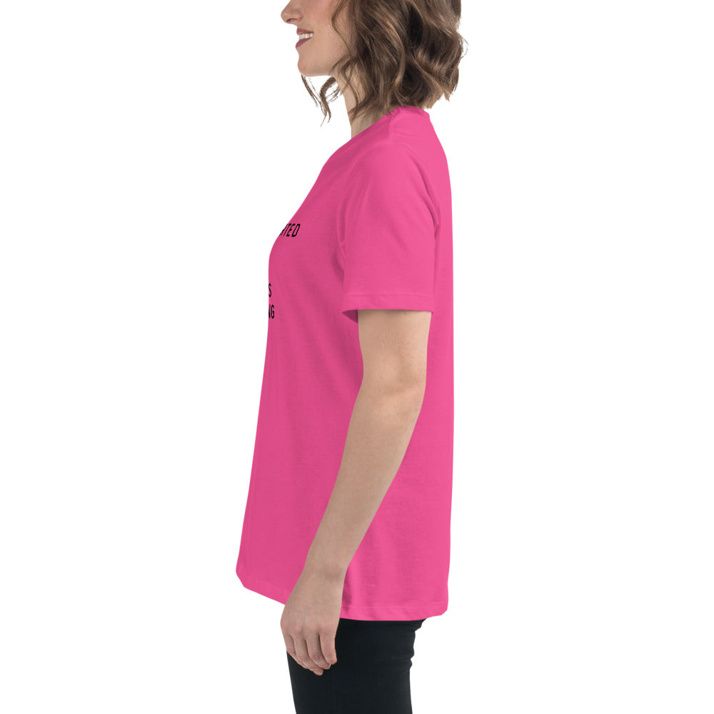 Introverted but will discuss knitting Women's Relaxed T-Shirt
