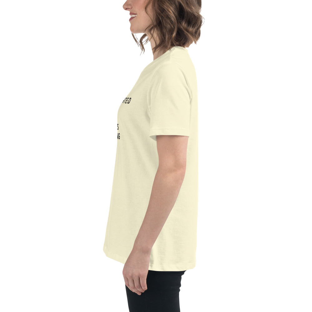 Introverted but will discuss knitting Women's Relaxed T-Shirt