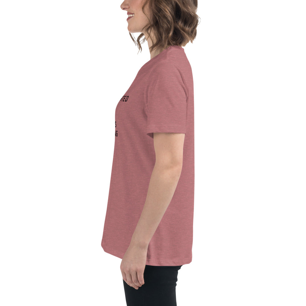 Introverted but will discuss knitting Women's Relaxed T-Shirt