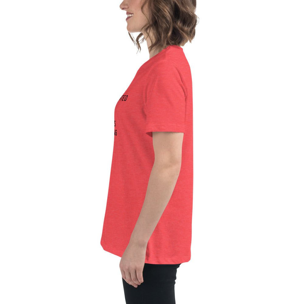 Introverted but will discuss knitting Women's Relaxed T-Shirt