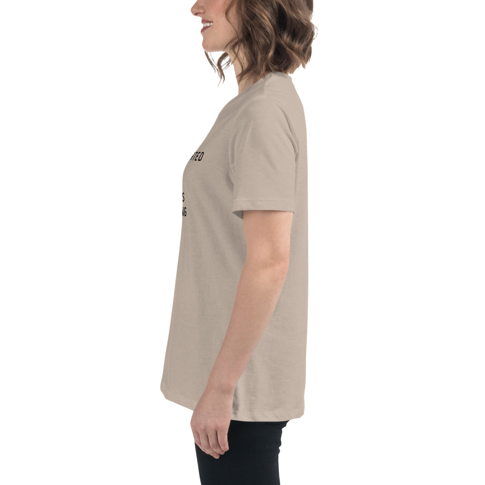 Introverted but will discuss knitting Women's Relaxed T-Shirt