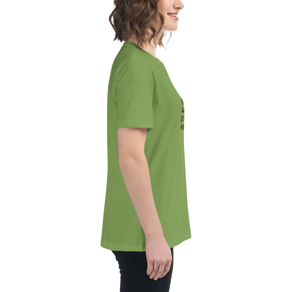 Introverted but will discuss knitting Women's Relaxed T-Shirt