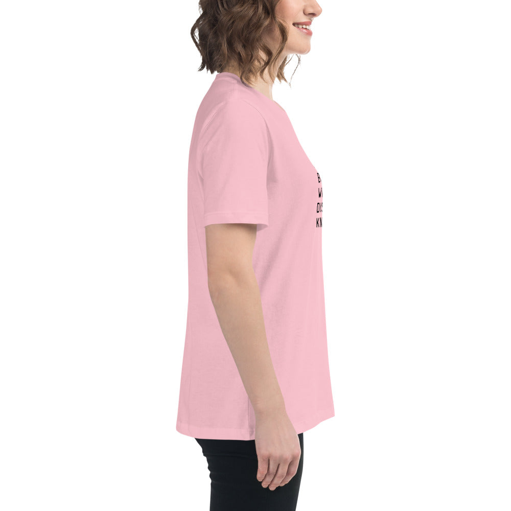 Introverted but will discuss knitting Women's Relaxed T-Shirt