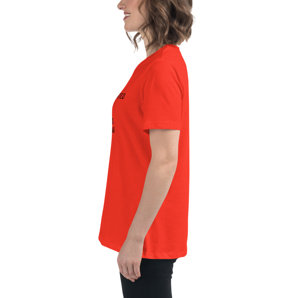 Introverted but will discuss knitting Women's Relaxed T-Shirt