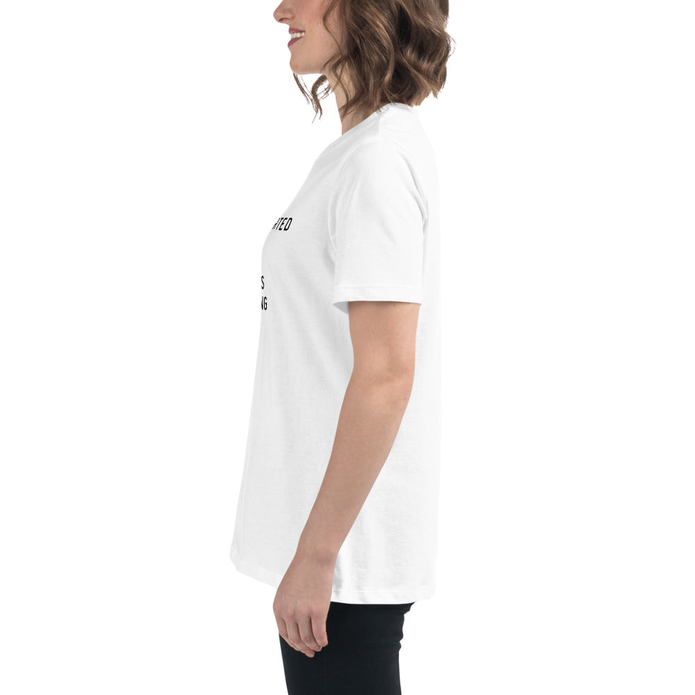 Introverted but will discuss knitting Women's Relaxed T-Shirt