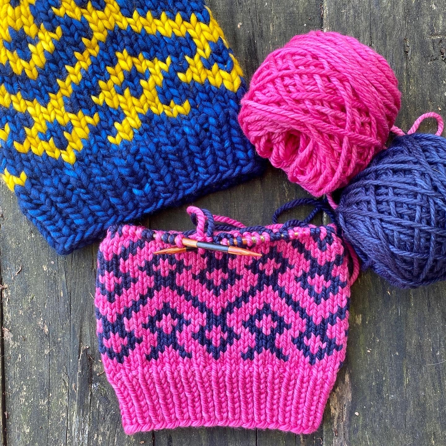 Here's Looking at You Beanie Knitting PATTERN colorwork fair isle