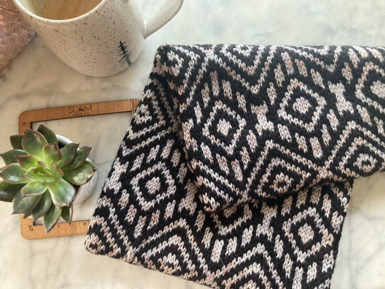 Eye in the Sky Cowl Knitting PATTERN colorwork fair isle