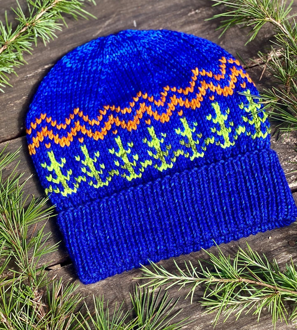 The Parker Beanie Knitting PATTERN colorwork fair isle digital download worsted