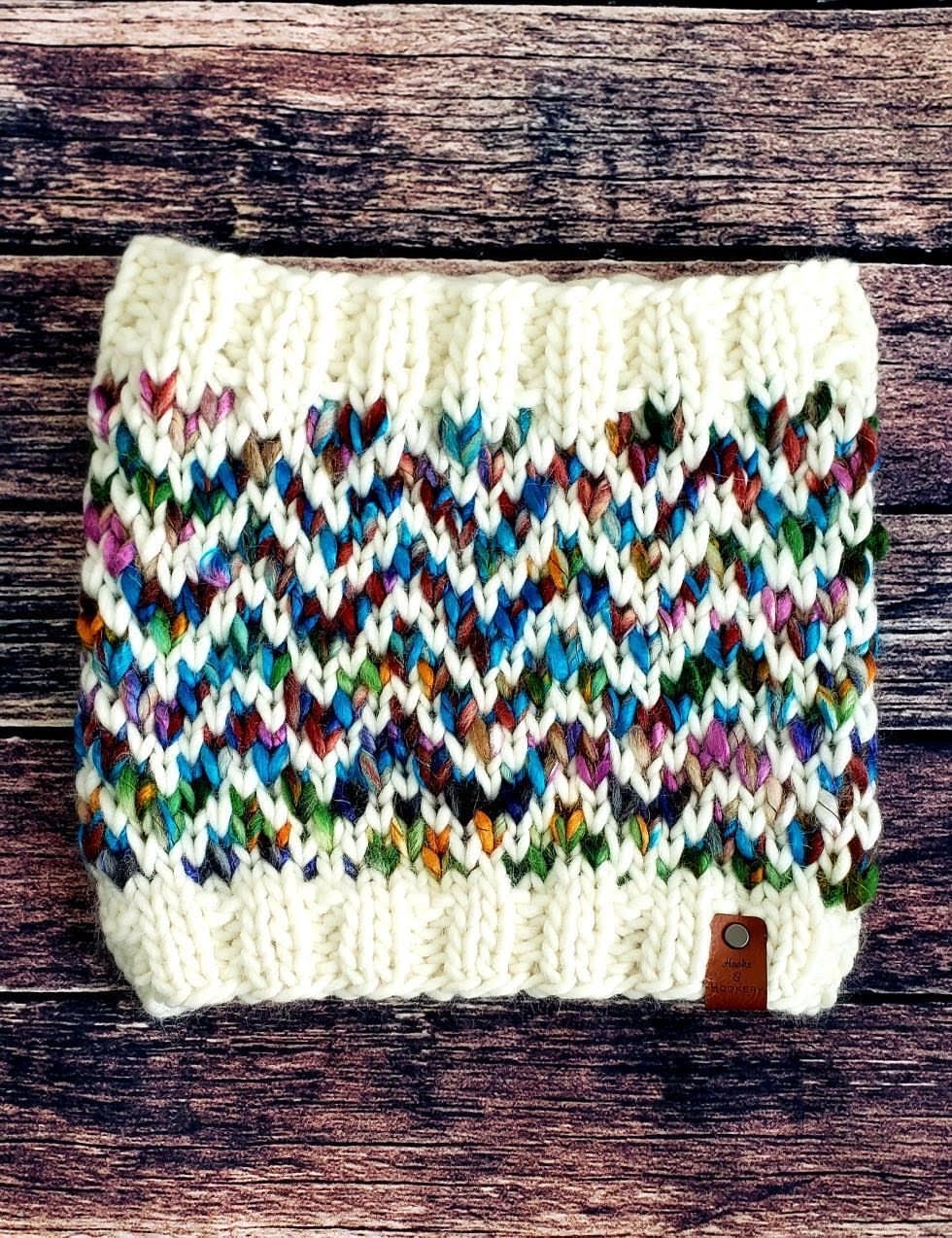 SUPER Find Your Way Cowl super bulky knitting PATTERN