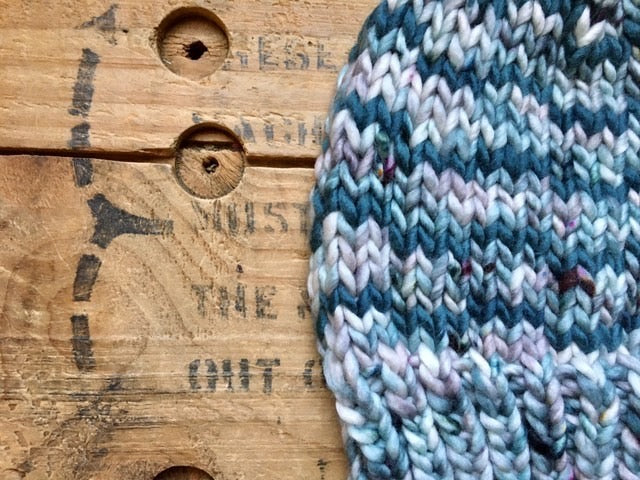 My Kind of Waves Beanie knitting PATTERN colorwork super bulky