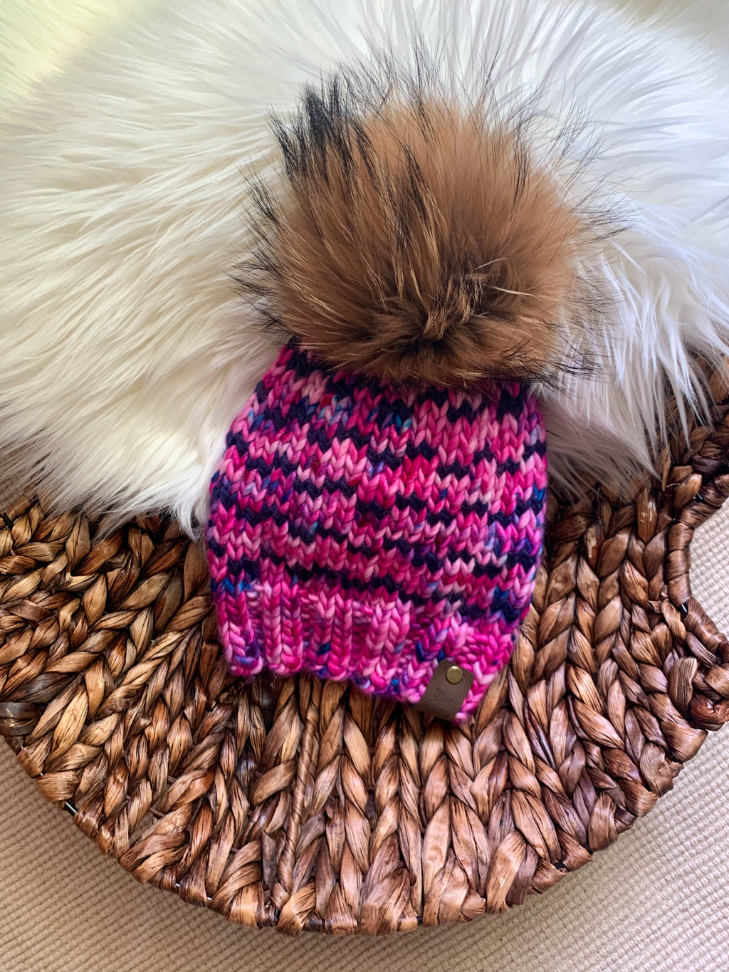My Kind of Waves Beanie knitting PATTERN colorwork super bulky