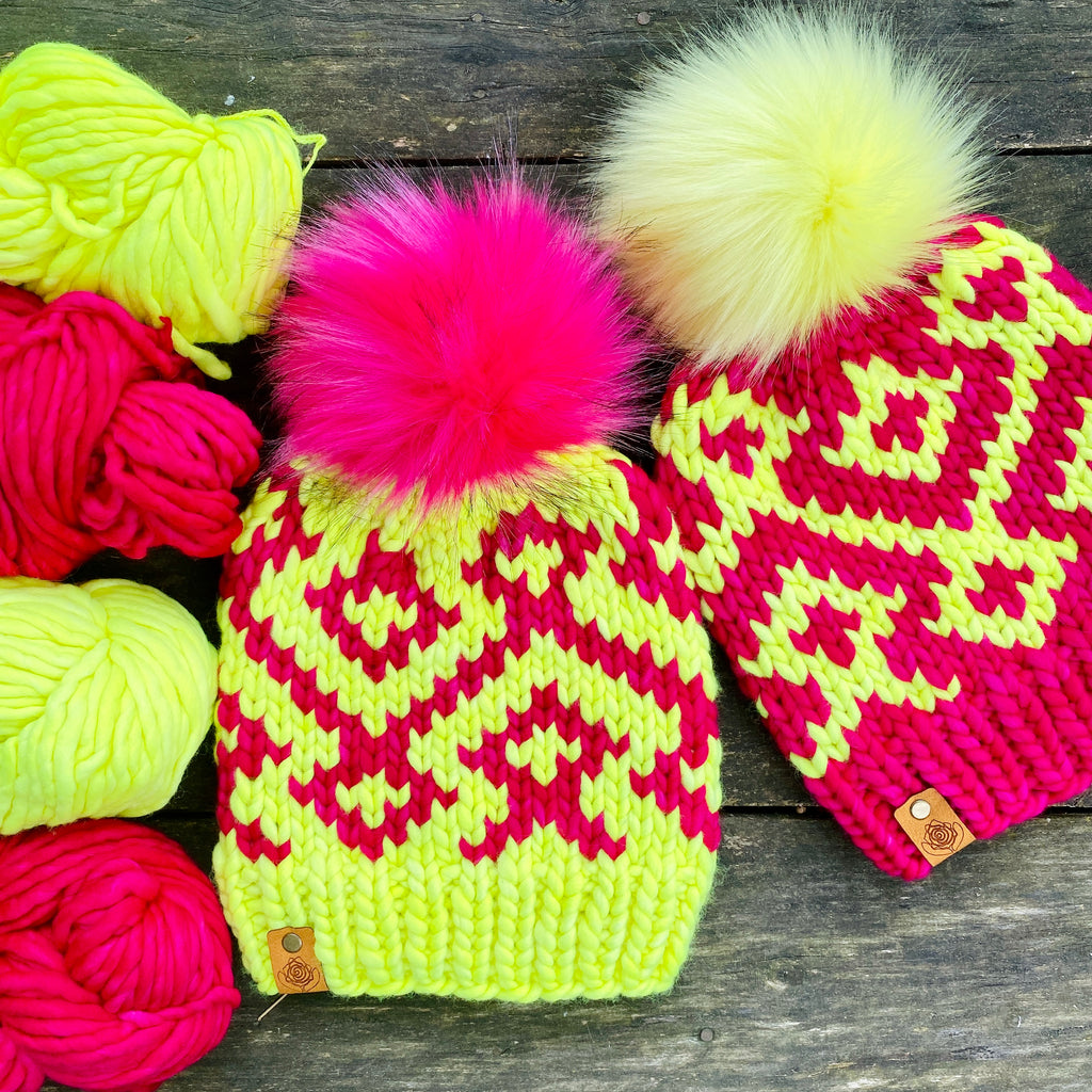 Here's Looking at You Beanie Knitting PATTERN colorwork fair isle