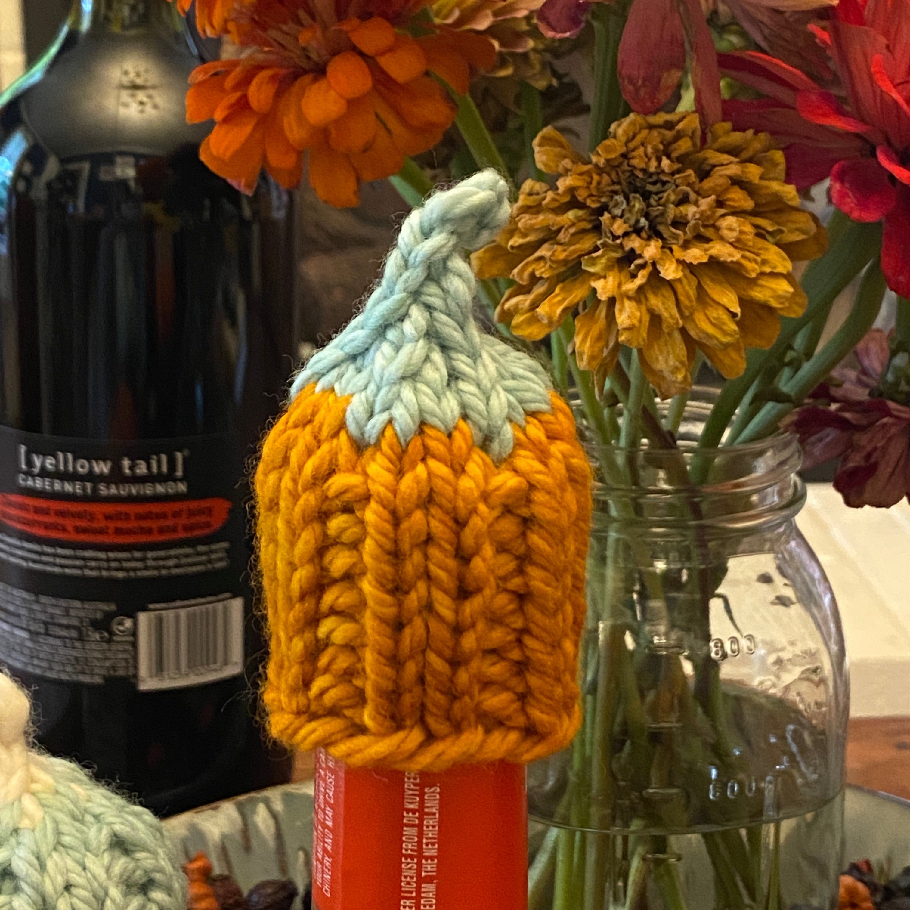 Heirloom Pumpkin Bitties KNITTING PATTERN fun stash buster holiday fall decor winter cute