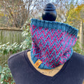 The Find Your Way Cowl hand knit women's luxury neck warmer 100% merino wool