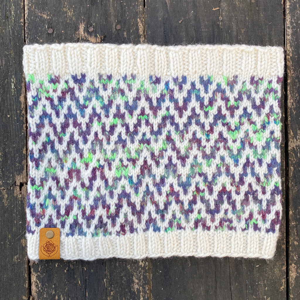 The Find Your Way Cowl hand knit women's luxury neck warmer 100% merino wool