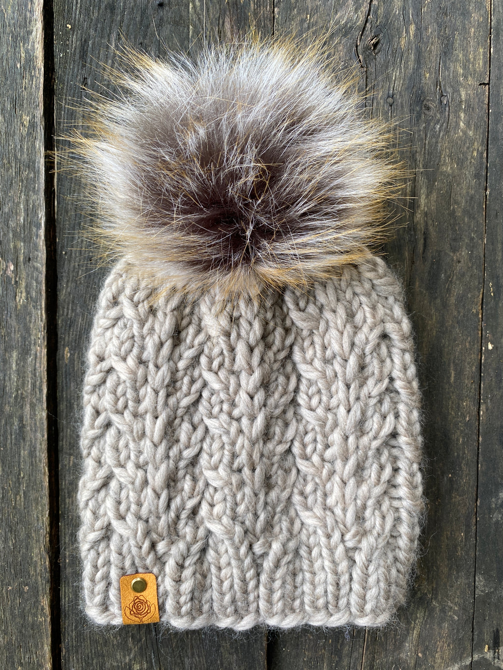 The Faux Shizzle Beanie knit hat PATTERN