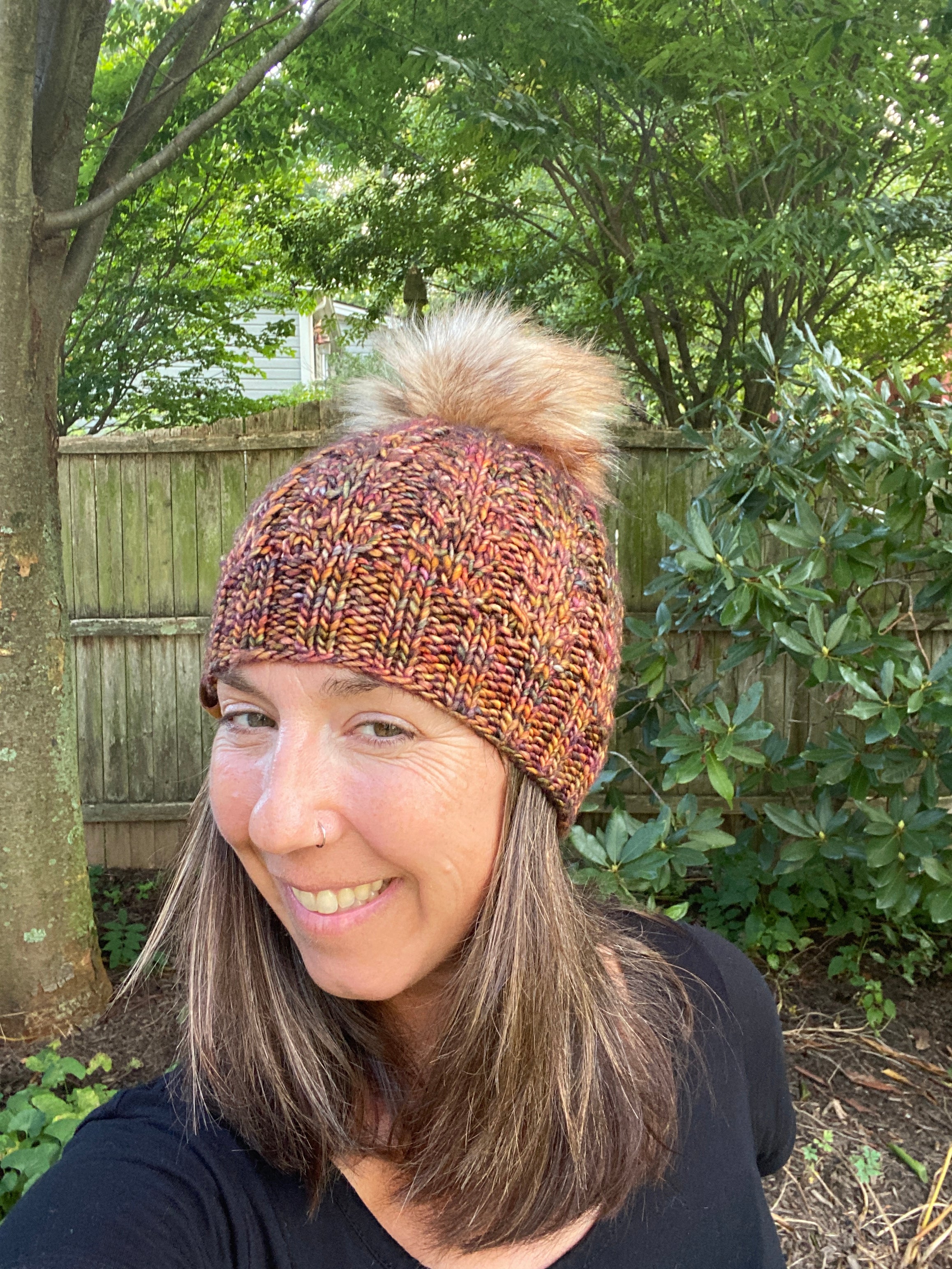 The Faux Shizzle Beanie knit hat PATTERN