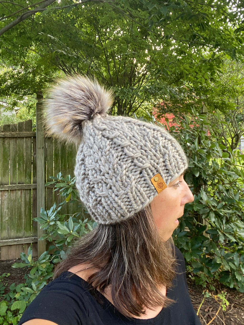 The Faux Shizzle Beanie knit hat PATTERN