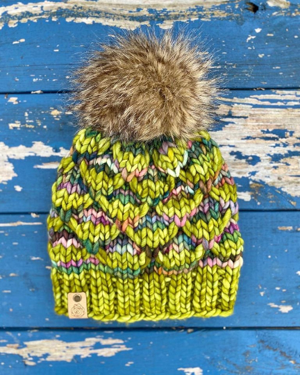 The Scalemaille Beanie knit PATTERN
