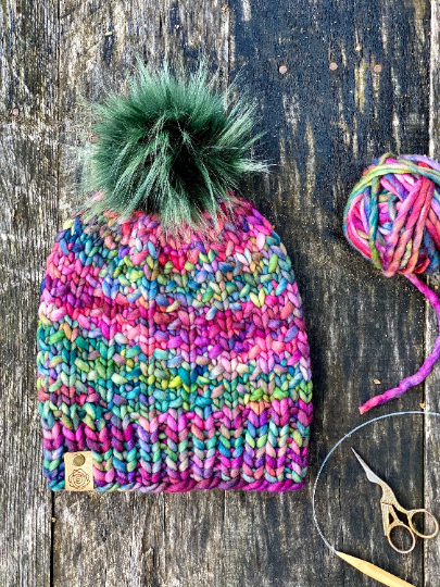 The Cleeve Beanie knit hat PATTERN
