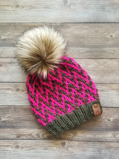 Find Your Way Beanie light bulky/worsted knit PATTERN