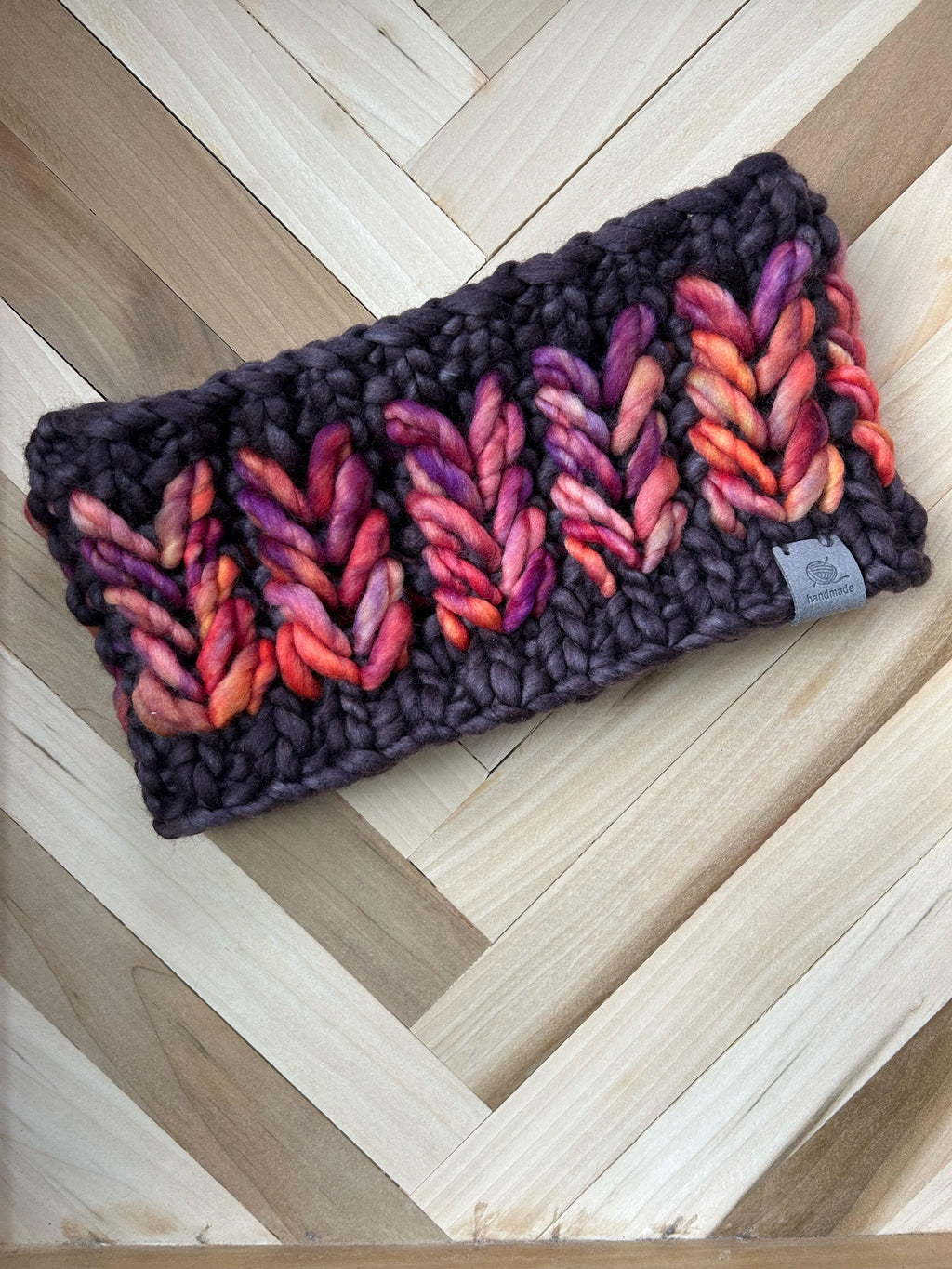 The Heartbreaker Earwarmer with bonus coffee cozy digital knitting super bulky PATTERN
