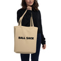 MADE TO ORDER Ball Sack project bag knitters crocheters funny yarn fiber artist Eco Tote Bag